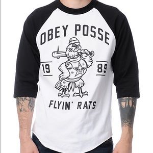 OBEY POSSE QUARTER SLEEVE TEE