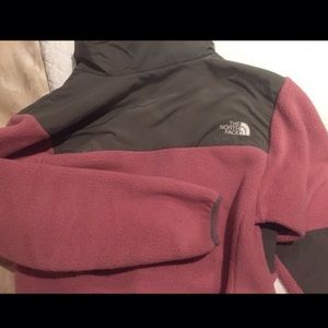 Pink and grey north face jacket AUTHENTIC