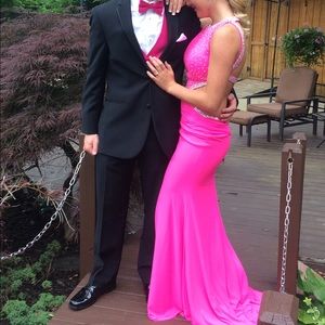 Jovanni Hot pink prom dress worn once