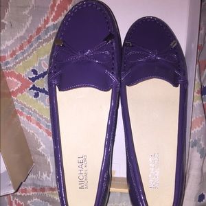 Purple Michael Kors loafers
