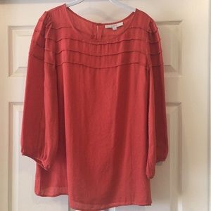 LOFT Orange Blouse
