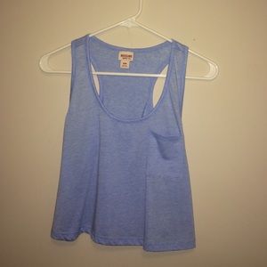 Baby blue crop top