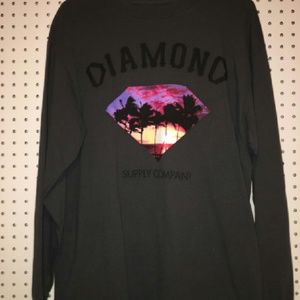 DIAMOND SUPPLY LONG SLEEVE TEE