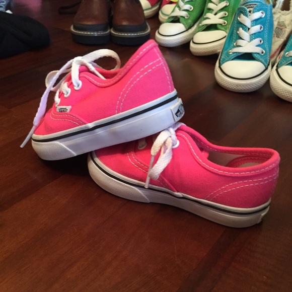 Hot pink Vans toddler 4.5 - Picture 2 of 2