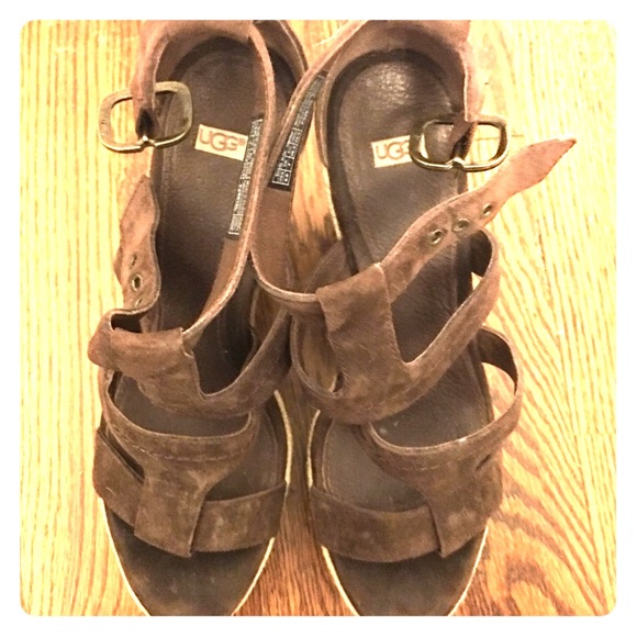 UGG wedge espadrille sandals