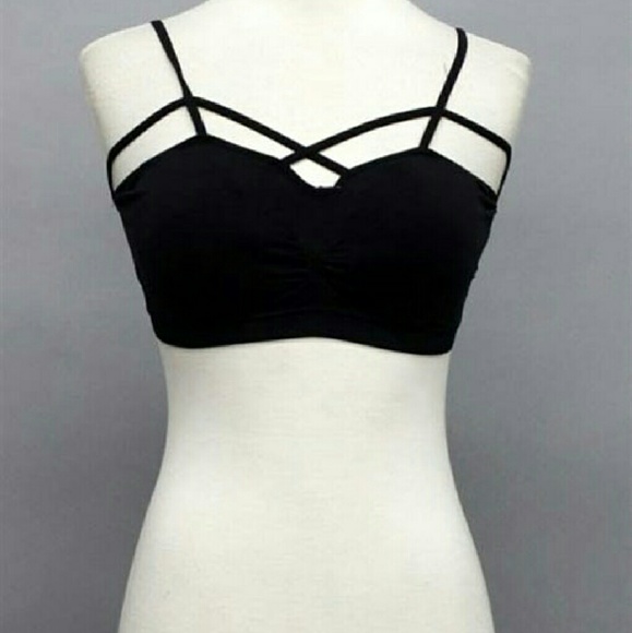 BACK IN STOCK<< Strappy Cage Bra Caged Bralette >> - Picture 2 of 3