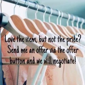 Willing to negotiate on all items!