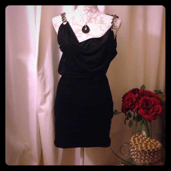 Mini black dress