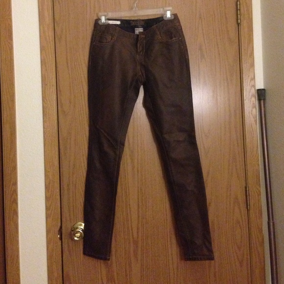🔸PRICE REDUCED!🔸 Brown faux leather skinny pants