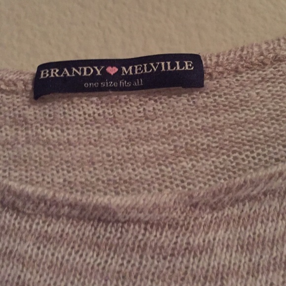 BRANDY MELVILLE STRIPED KNIT SWEATER❤️ - Picture 2 of 2