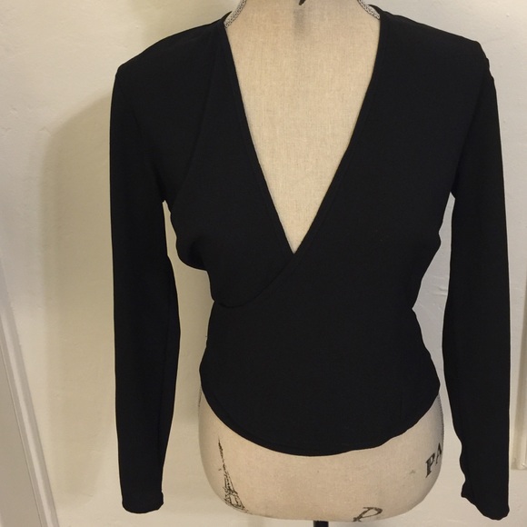 American apparel wrap top