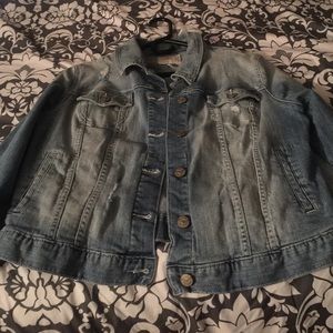 Great Shape thrashed light wash denim jacket