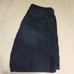 Dark Wash Gap Jean Bermuda Shorts