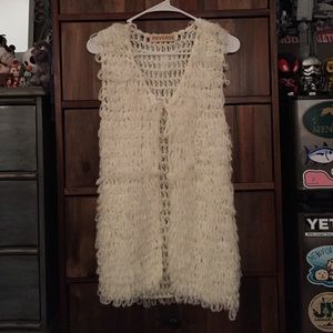 NWOT Reverse Crotchet Vest