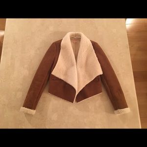 Faux shearling drape jacket Faux shearling drape jacket