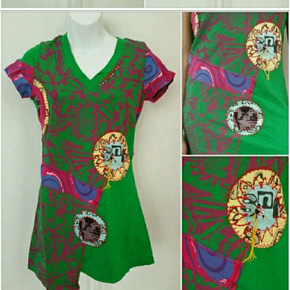 Urban Chic Patchwork top NWT - Picture 2 of 4