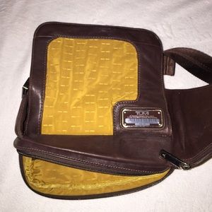 TUMI SATCHEL BROWN LEATHER 💥🙏🏼