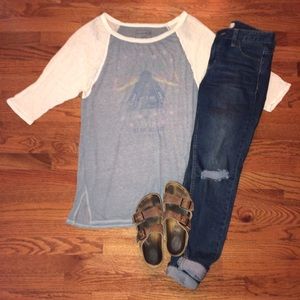 Free People Beacon Graphic Baseball Tee