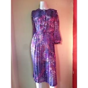 Vintage watercolor dress