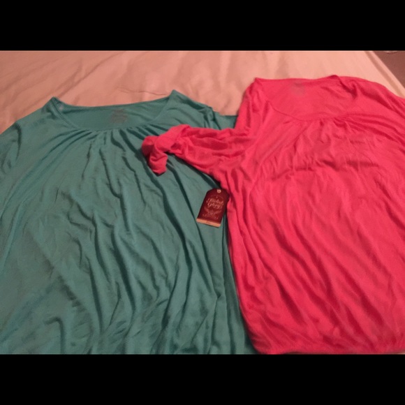 Two spring colored blouses