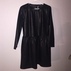 Zara leather dress