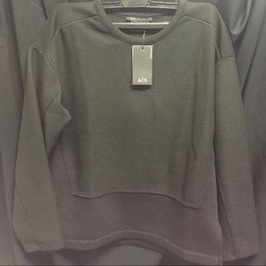 Pieced Jacquard Sweatshirt by Armani Exchange