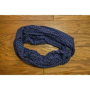 OR FREE w/ Purchase- Navy polkadot infinity scarf