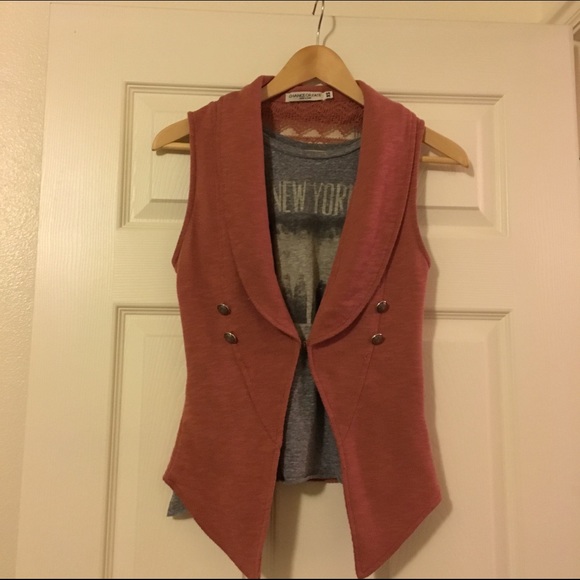Rust Vest with Lace Back - Picture 4 of 4