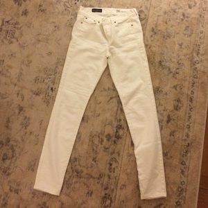 White J Crew Toothpick Jeans
