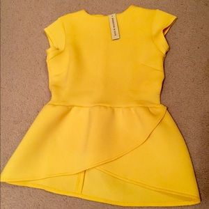 NWT Kingdom and state peplum top