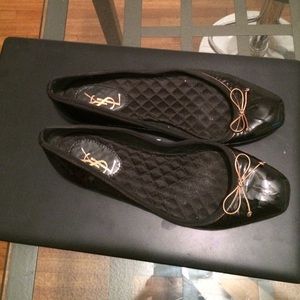 Patten leather flats YSL