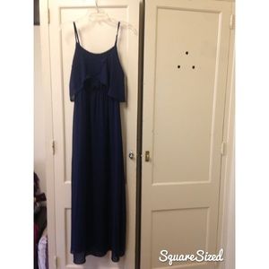 Navy blue maxi dress