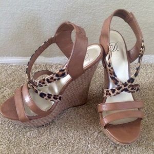 Leopard Print Wedges