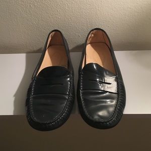 Tod's Gommino Patent-leather loafers in Navy