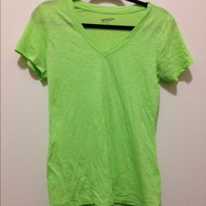 Lime green v-neck t-shirt | arizona
