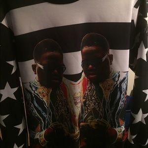 Double sided biggie smalls sweater