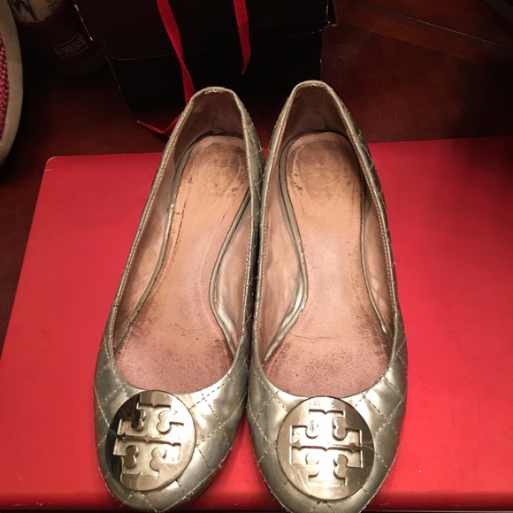 Tory burch quilted flats