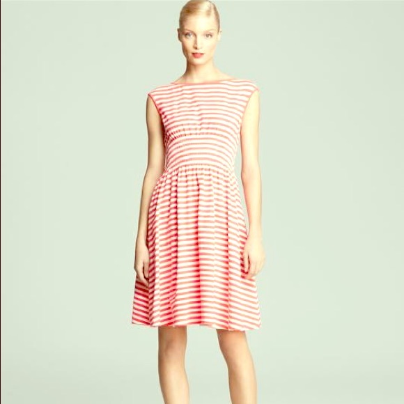 Kate spade striped pink leora dress