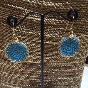Handmade 14 K Gold Filled Crochet Swarovski