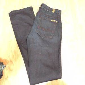 7 for all Mankind stretch straight jeans