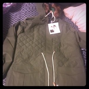 Green outdoor parka MINKPINK large