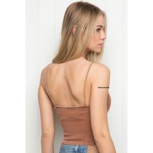 Brandy Melville Tops - Brandy Melville pink wash ribbed Joanne too Brandy Melville Tops - Brandy Melville pink wash ribbed Joanne too
