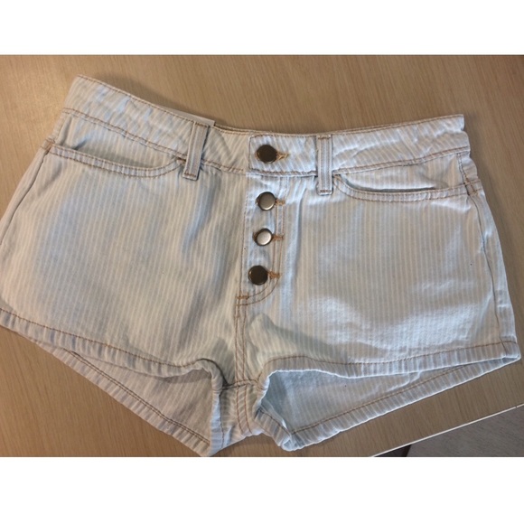 American Apparel Pin Stripe Denim Short