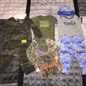 Camo Bundle 0-6 Months Baby Clothes