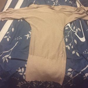 Glamorous "sweater dress" style cocktail dress