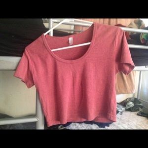 AA pink crop top