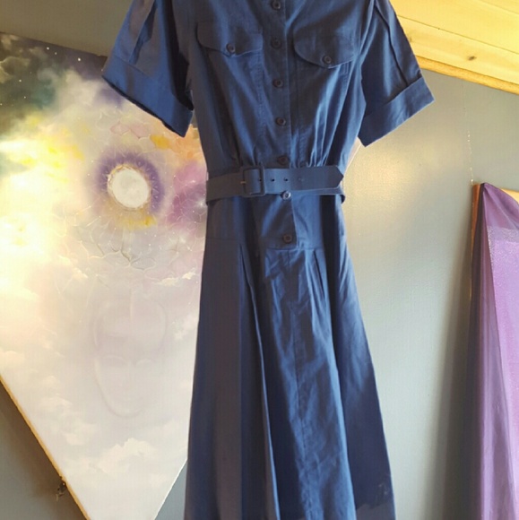 Blue 80s adventure dress