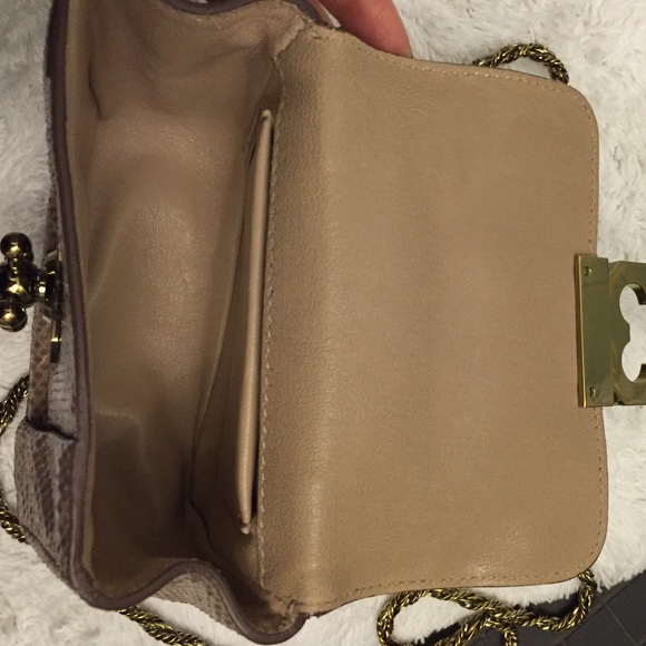 Chloe Small Elsie Python Handbag - image 4