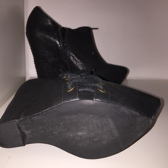 Jeffrey Campell "Zup" Wedge in Black - Picture 4 of 4