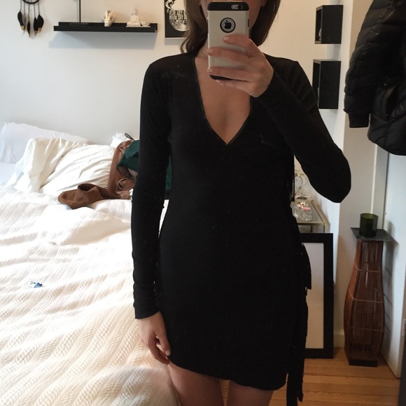 side fringe dress